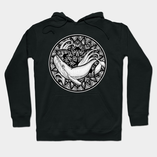 Whale Mandala Hoodie by Litedawn